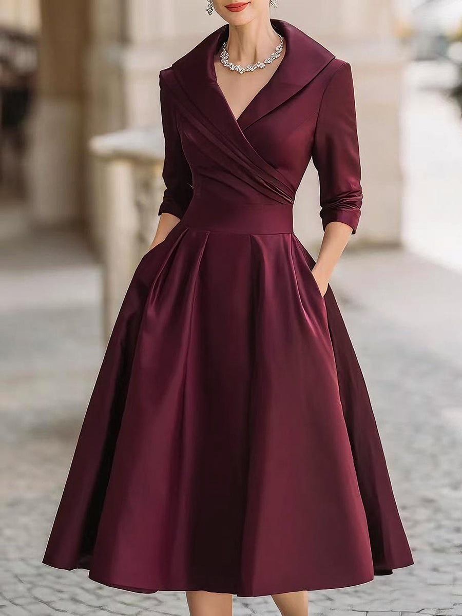 Coraline dress in Wine