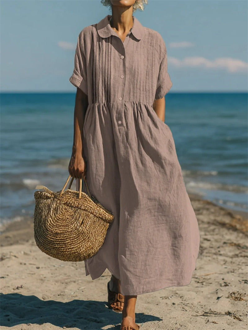 Harper Sutton women's maxi dress in Dusty Rose