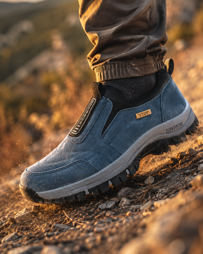 Orthopedic Hiking Shoes Slip-On Lightweight Tread Sole Everyday Walking