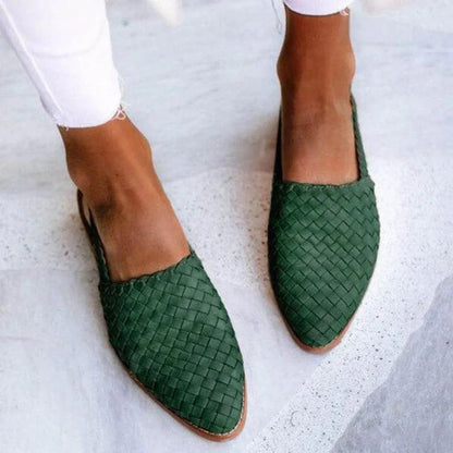 Women's Woven Ballet Flats Luna Comfortable Everyday Casual Shoes