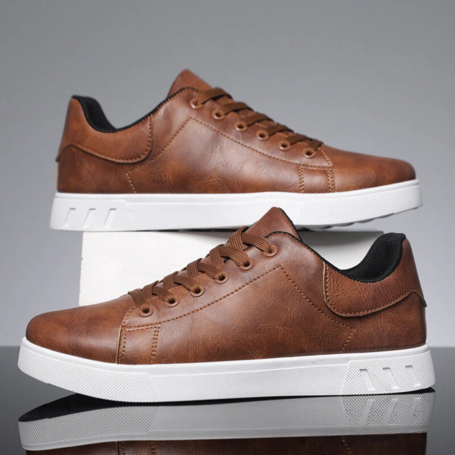 Men's Casual Lace-Up Sneakers Comfortable Walking Shoes Everyday Trainers