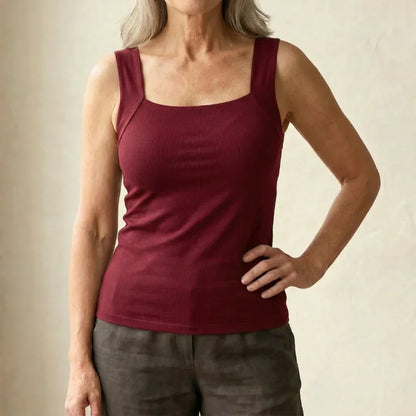 Roxanne tank top in Burgundy