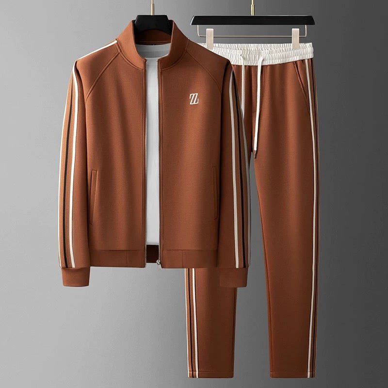 Men's Casual Athletic Tracksuit Set Sporty Stripe Soft Flexible