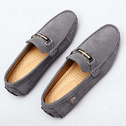 Women's Suede Loafers Slip-On Flat Shoes Casual Formal Comfort