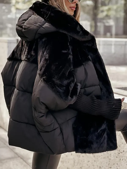 Women's Hooded Winter Jacket Stylish Cozy Warm Casual Outdoor