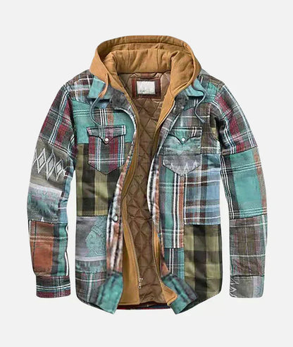 Gilet Patchwork Check Pattern Sleeveless Jacket Men's Smart Casual Vest