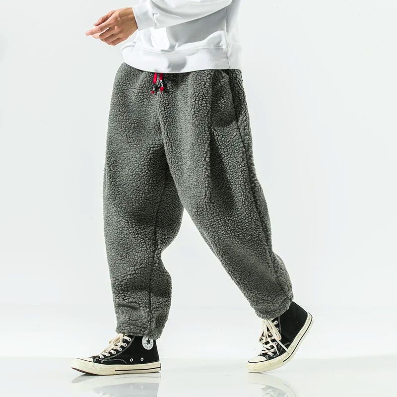 Men's Track Pants Textured Drawstring Waistband Elastic Cuff Casual