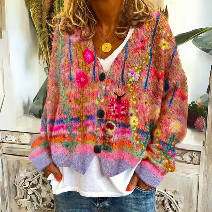 Knitted Sweater Cosy Colourful Pullover Women's Casual Everyday Knitwear