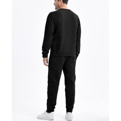 Men's Sweat Suit Two Piece Set Crewneck Pullover Track Pants Casual