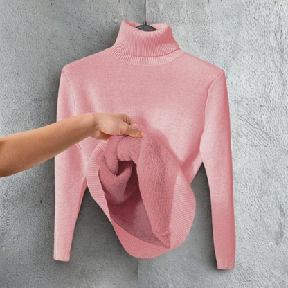 Women's Turtleneck Sweater Plain Long Sleeve Knit Black Cosy Warm Pullover Casual Everyday Ladies Jumper Winter Autumn S-XXL
