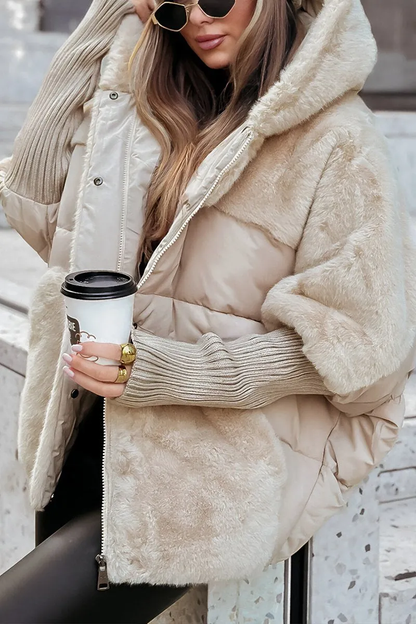 Women's Hooded Winter Jacket Stylish Cozy Warm Casual Outdoor