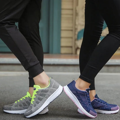 Women's Running Shoes Cushioned Lace-Up Athletic Trainers