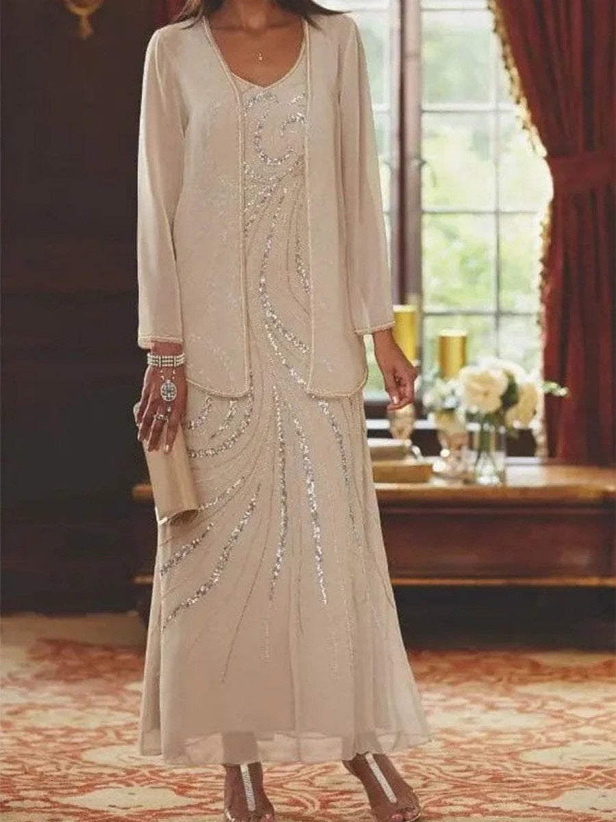 Victoria outfit set in Apricot