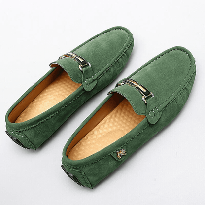 Women's Suede Loafers Slip-On Flat Shoes Casual Formal Comfort