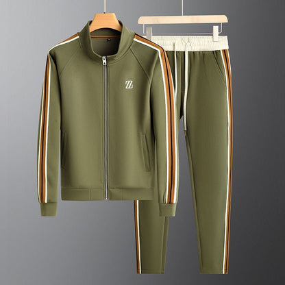 Men's Casual Athletic Tracksuit Set Sporty Stripe Soft Flexible