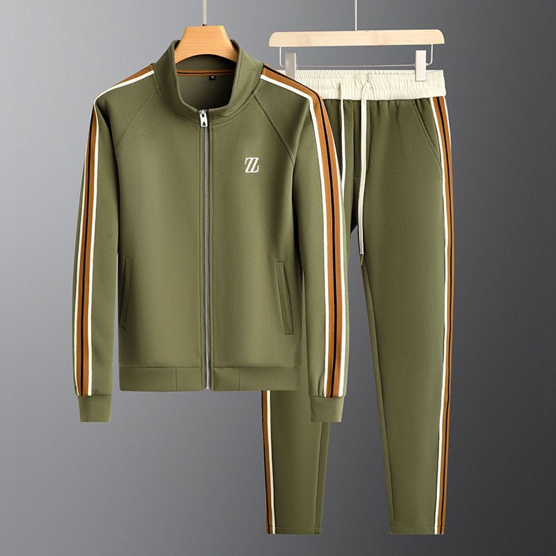 Men's Casual Athletic Tracksuit Set Sporty Stripe Soft Flexible