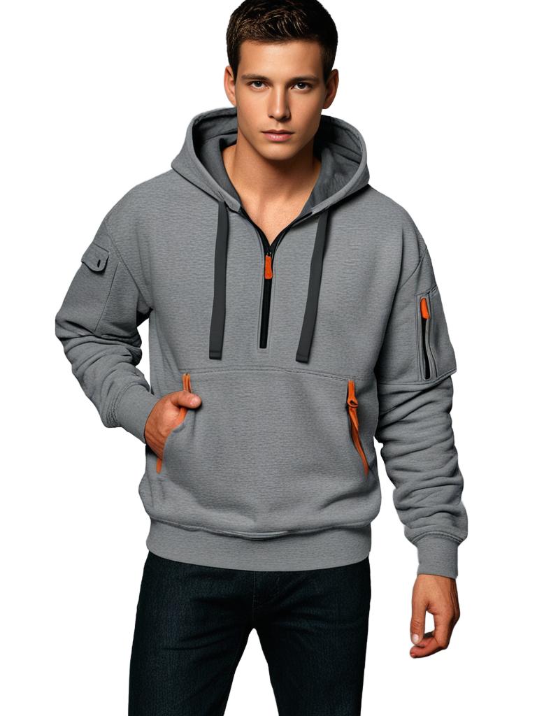 Men's Casual Hoodie Sweatshirt Winter Warm Stylish Everyday Wear
