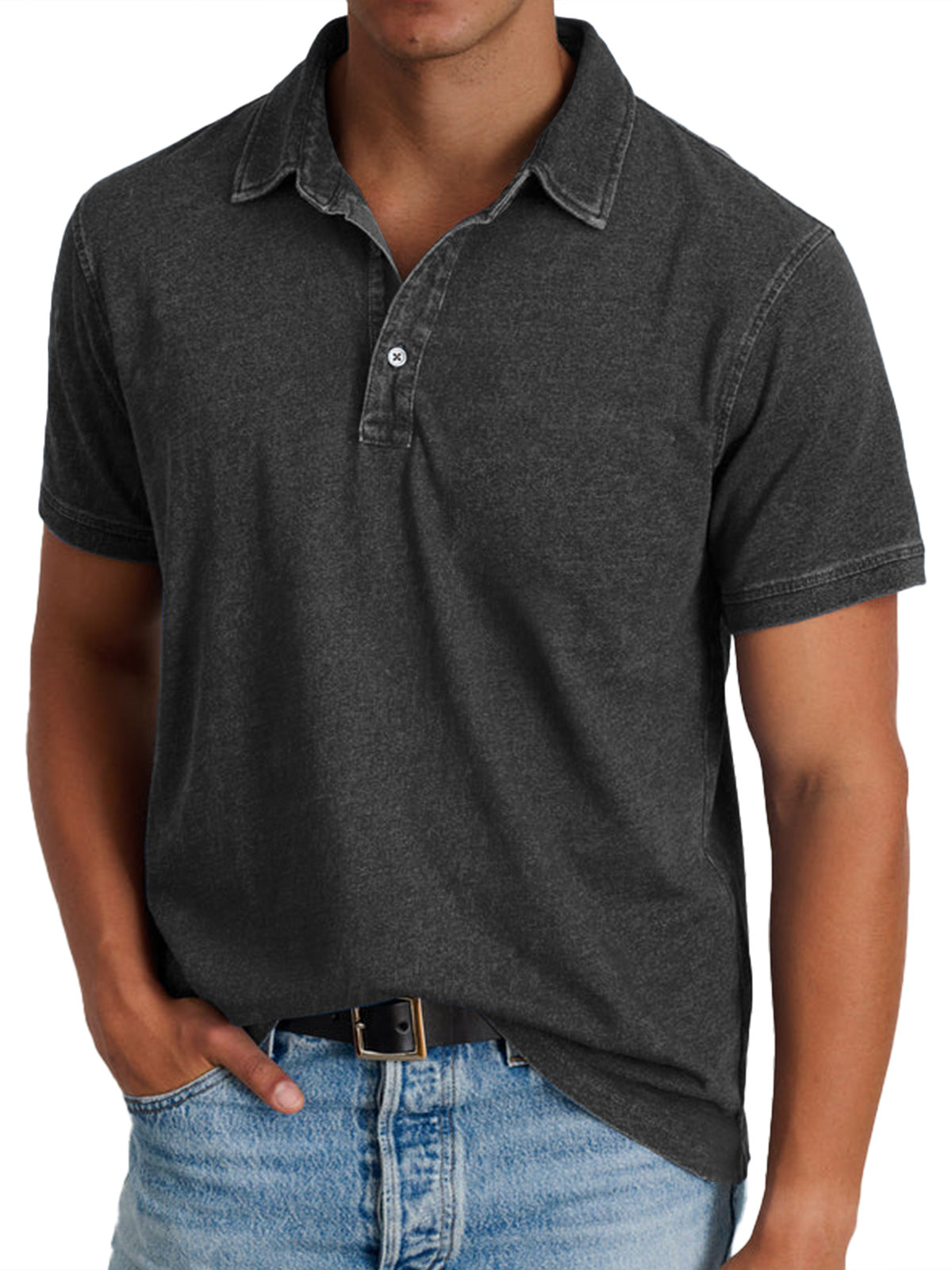 Spencer polo shirt in Black