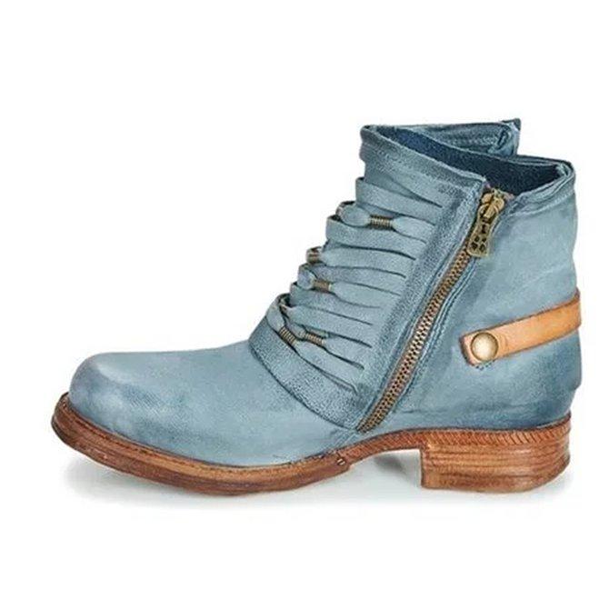 Women's Casual Ankle Boots Side Buckle Strap Everyday Style