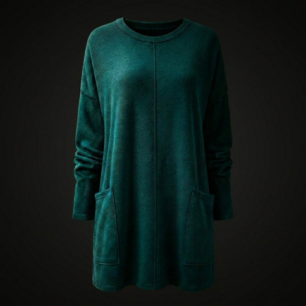 Women's Long Sweater Casual Modern Knit Top Comfortable Everyday