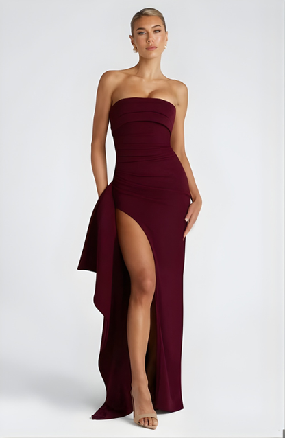 Kirrily women's maxi dress in Claret