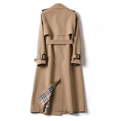 Trench Coat Women Belted Classic Style Waterproof Elegant Everyday Outerwear