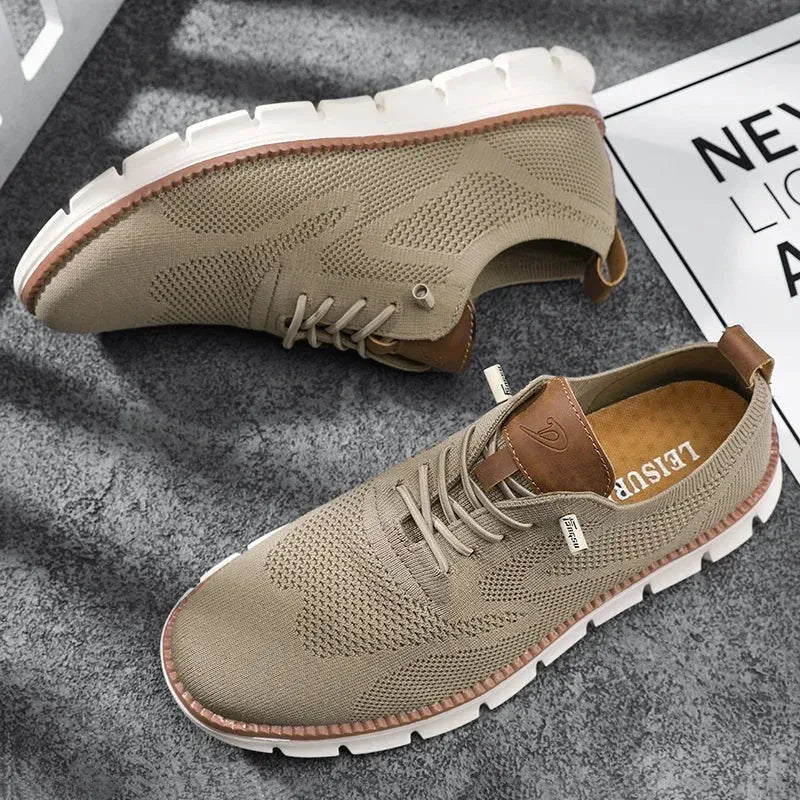 Men's Leather Shoes Breathable Comfort Everyday Casual Smart Formal