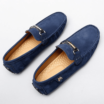 Women's Suede Loafers Slip-On Flat Shoes Casual Formal Comfort