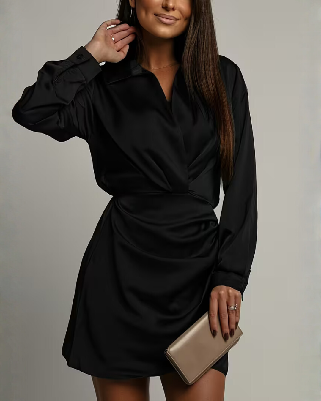 Elena women's mini dress in Black