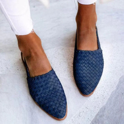 Women's Woven Ballet Flats Luna Comfortable Everyday Casual Shoes