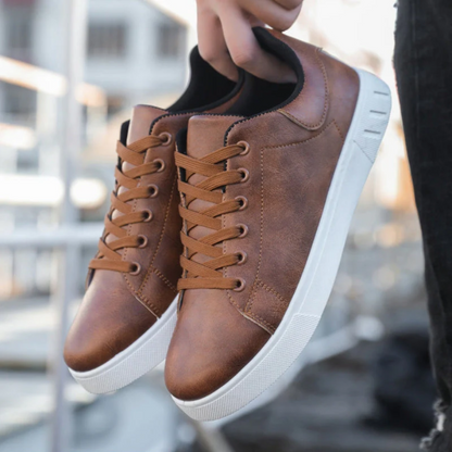 Men's Casual Lace-Up Sneakers Comfortable Walking Shoes Everyday Trainers