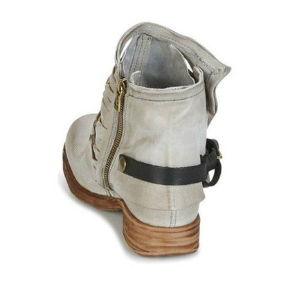 Women's Casual Ankle Boots Side Buckle Strap Everyday Style