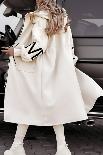 Hooded Coatigan Women's Elegant Longline Cardigan Coat Versatile Everyday Layer