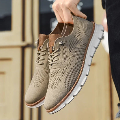 Men's Leather Shoes Breathable Comfort Everyday Casual Smart Formal