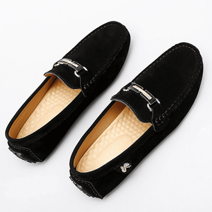 Women's Suede Loafers Slip-On Flat Shoes Casual Formal Comfort