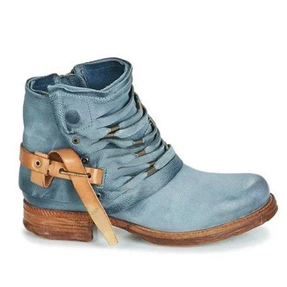Women's Casual Ankle Boots Side Buckle Strap Everyday Style