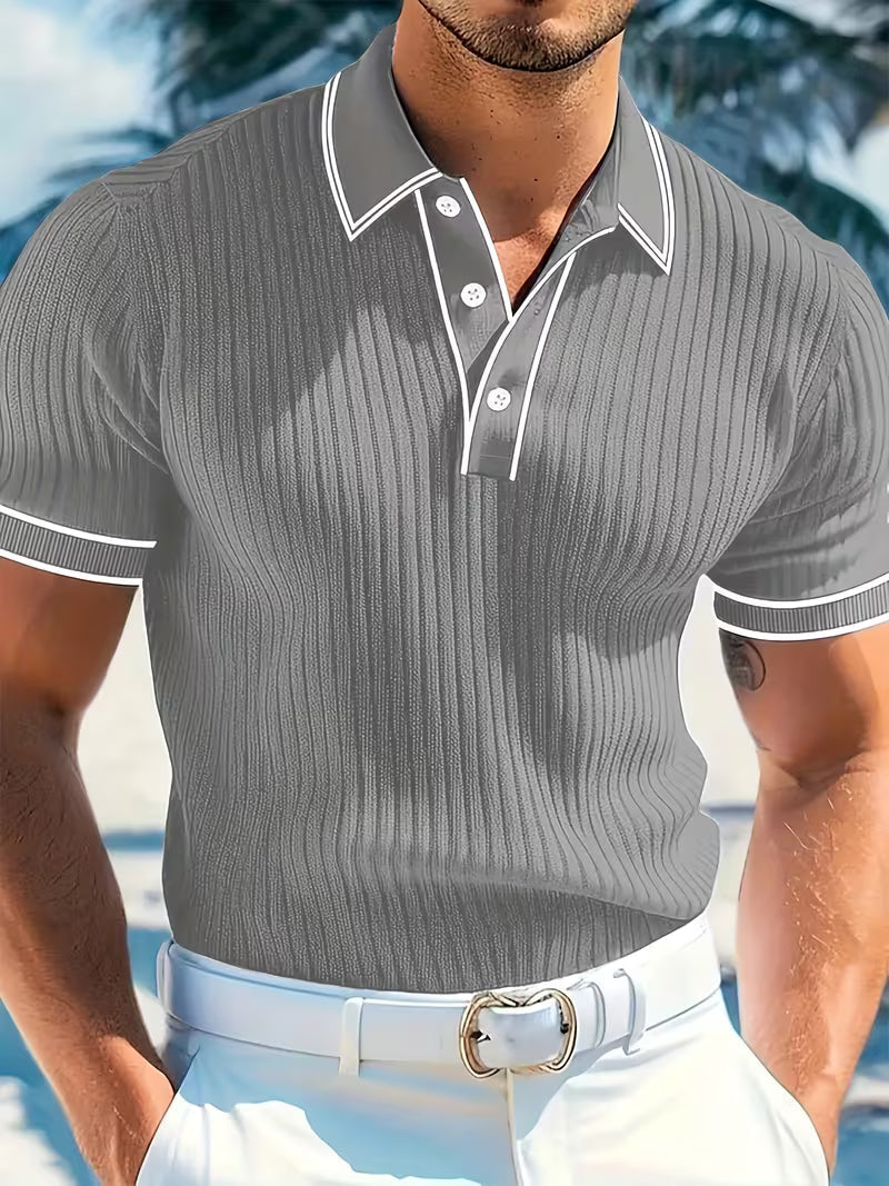 Logan polo shirt in Gray