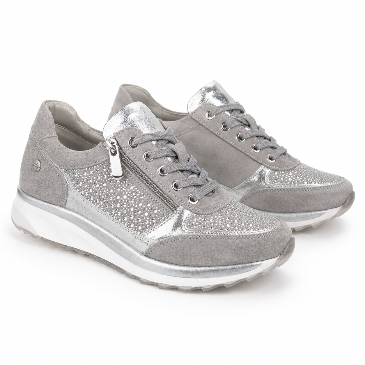 Women's Orthopedic Shoes with Zip Side Comfortable Everyday Sneakers