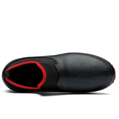 Men's Work Shoes Safety Boots Slip On Lightweight Comfortable Black