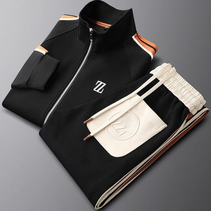 Men's Casual Athletic Tracksuit Set Sporty Stripe Soft Flexible