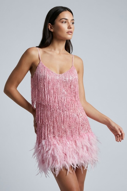 Jane women's mini dress in Pink