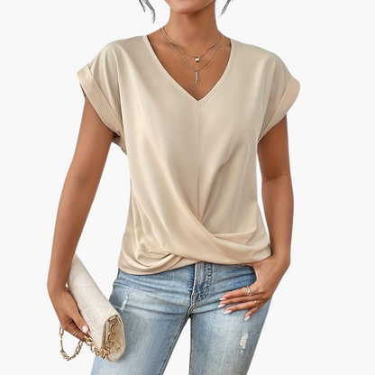 Clara women's t-shirt in Apricot