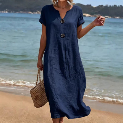 Mia Walker women's midi dress in Navy Blue