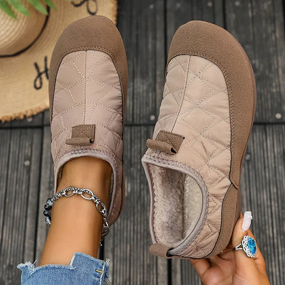 Women's Quilted Winter Boots Warm Padded Cosy Cold Weather Footwear