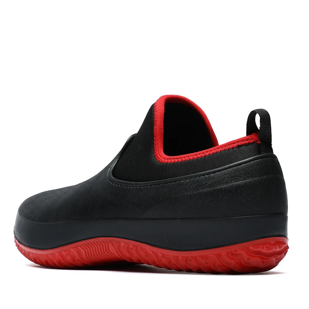 Men's Work Shoes Safety Boots Slip On Lightweight Comfortable Black