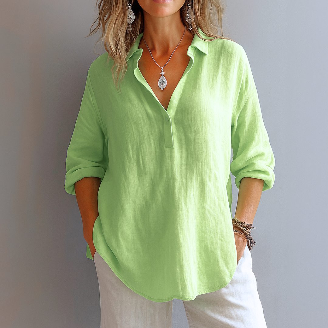 Elise Moreau women's blouse in Green