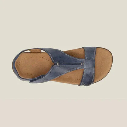 Women's Cross Strap Flat Sandals Cushioned Comfort Casual Everyday