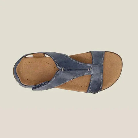Women's Cross Strap Flat Sandals Cushioned Comfort Casual Everyday