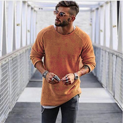 Men's Long Knit Pullover Sweater Soft Comfortable Casual Everyday Wear
