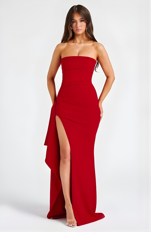 Kirrily women's maxi dress in Red